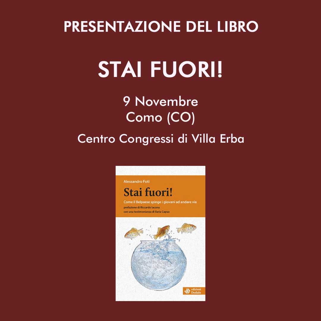 Presentazione del libro Stai Fuori! a Como