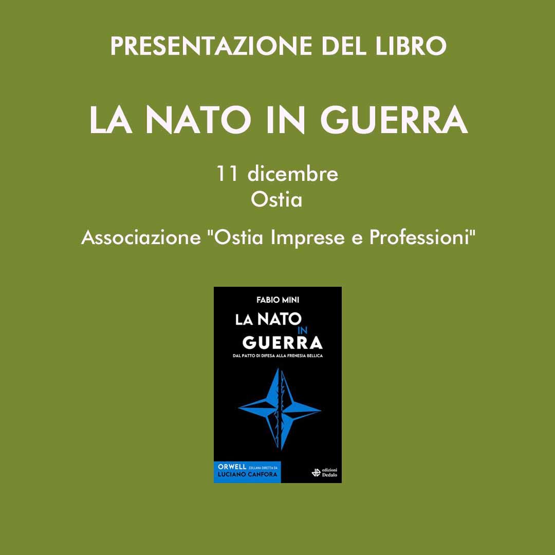 Presentazione del libro La Nato in Guerra a Ostia