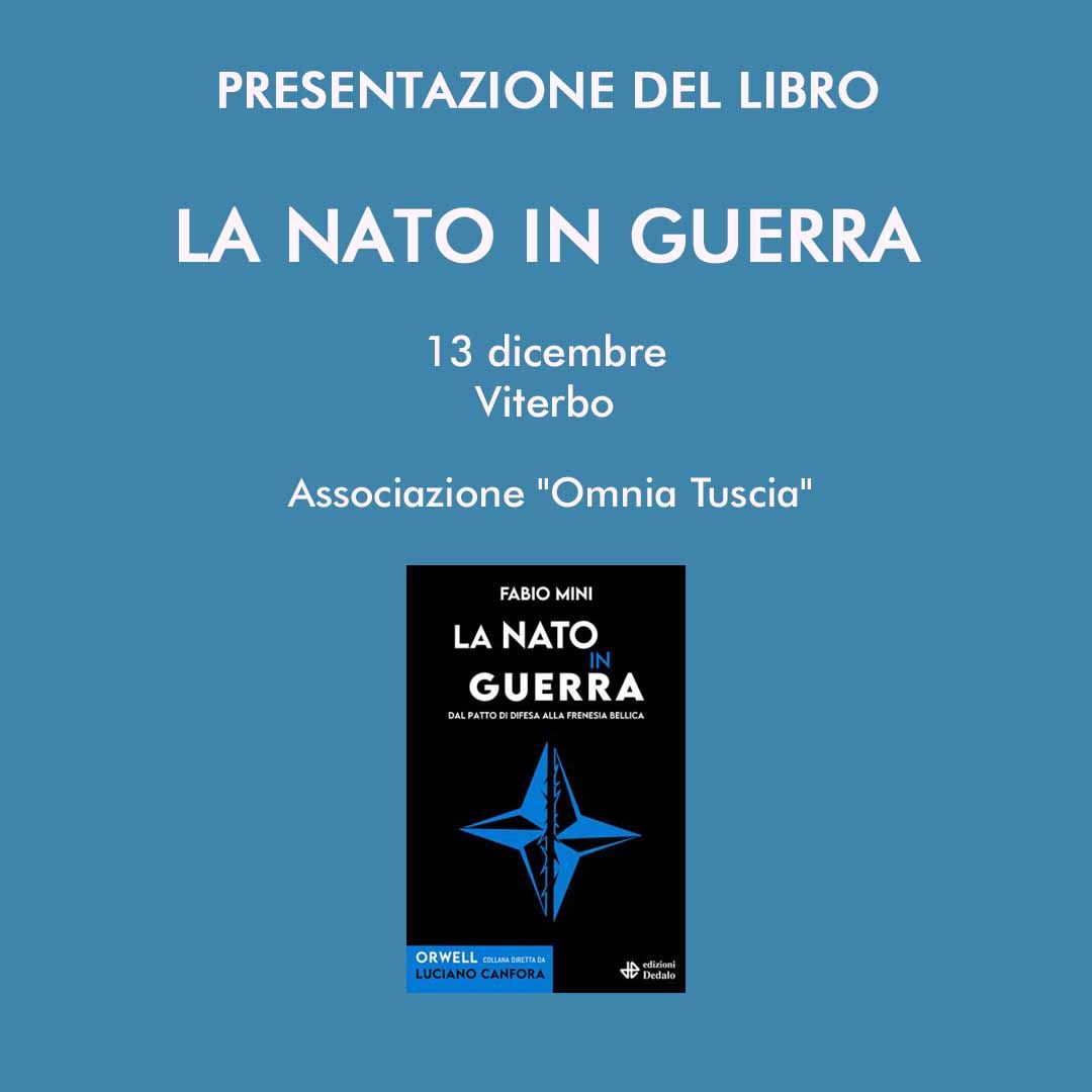 Presentazione del libro La Nato in guerra a Viterbo