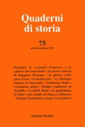 Quaderni di storia 75/2012