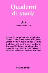 Quaderni di storia 50/1999