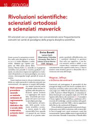 Rivoluzioni scientifiche:  scienziati ortodossi  e scienziati maverick