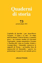 Quaderni di storia 73/2011