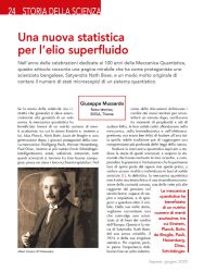 Una nuova statistica per l'elio superfluido