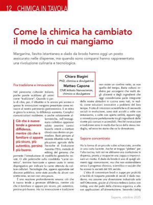 Come la chimica ha cambiato il modo in cui mangiamo