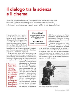 Il dialogo tra la scienza e il cinema