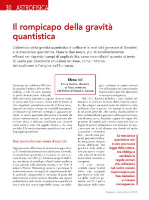 Il rompicapo della gravità quantistica