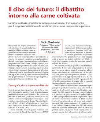 Il cibo del futuro: il dibattito intorno alla carne coltivata