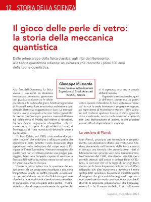 Il gioco delle perle di vetro: la storia della meccanica quantistica
