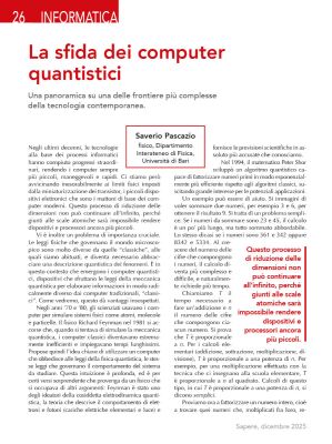 La sfida dei computer quantistici